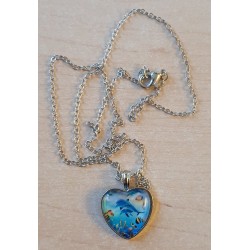 Kette mit Herz Cabochon Delphine