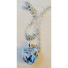 Kette mit Herz Cabochon Schmetterling