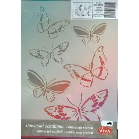 Schablone A4 Schmetterling 1