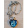 Kette mit Herz Cabochon Einhorn