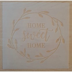 Schablone Home sweet Home