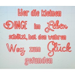 Schablone kleine Dinge...