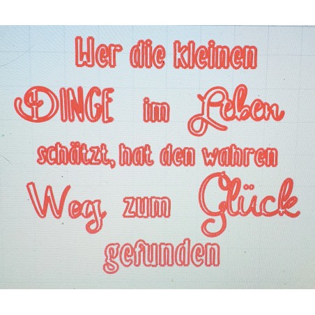 Schablone kleine Dinge...