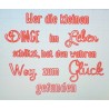 Schablone kleine Dinge...
