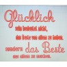 Schablone Glücklich...