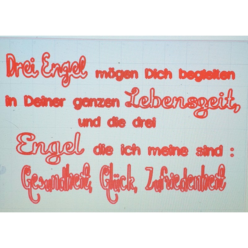 Schablone Drei Engel....