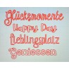 Schablone Glücksmomente