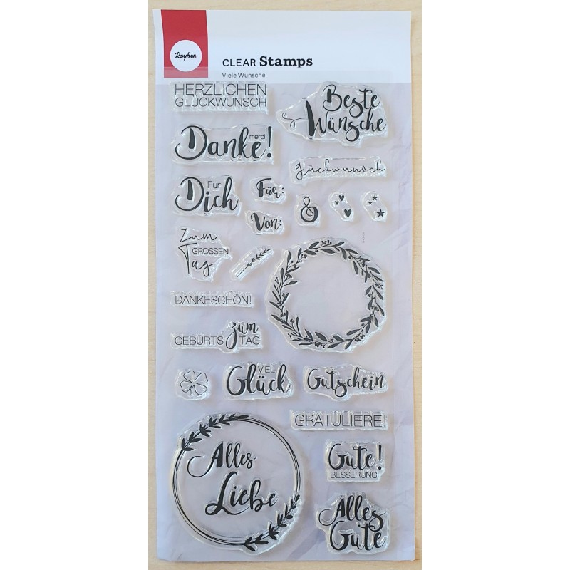 Clear Stamps Viele Wünsche