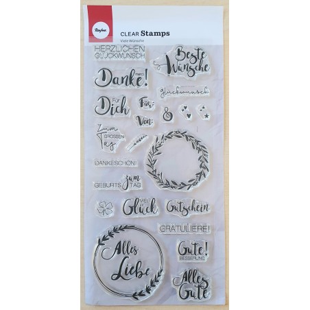 Clear Stamps Viele Wünsche