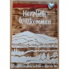 Schild Herzlich Willkommen