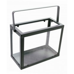 Metall Laterne schwarz