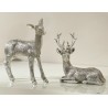 Hirsch Polyresin silber