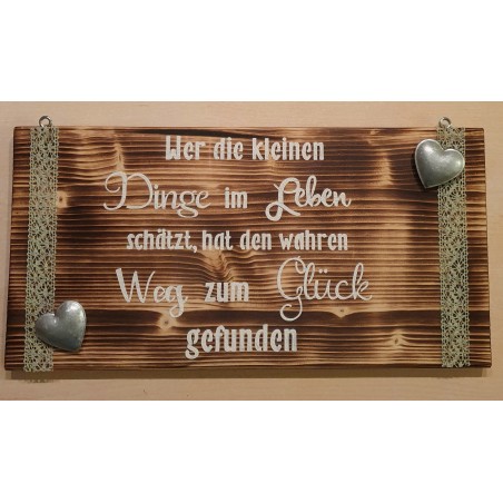 Schild kleine Dinge...
