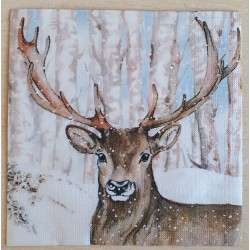 Serviette Hirsch