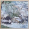 Serviette Winterlandschaft