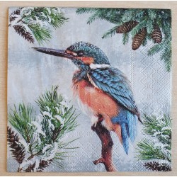 Serviette Eisvogel