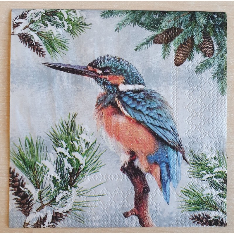 Serviette Eisvogel