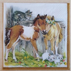 Serviette Fohlen