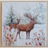 Serviette Reh/Hirsch