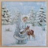 Serviette Mädchen/Rehkitz