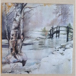 Serviette Brücke