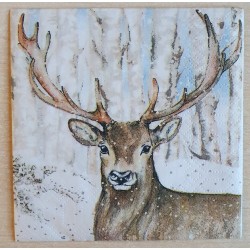 Serviette Hirsch