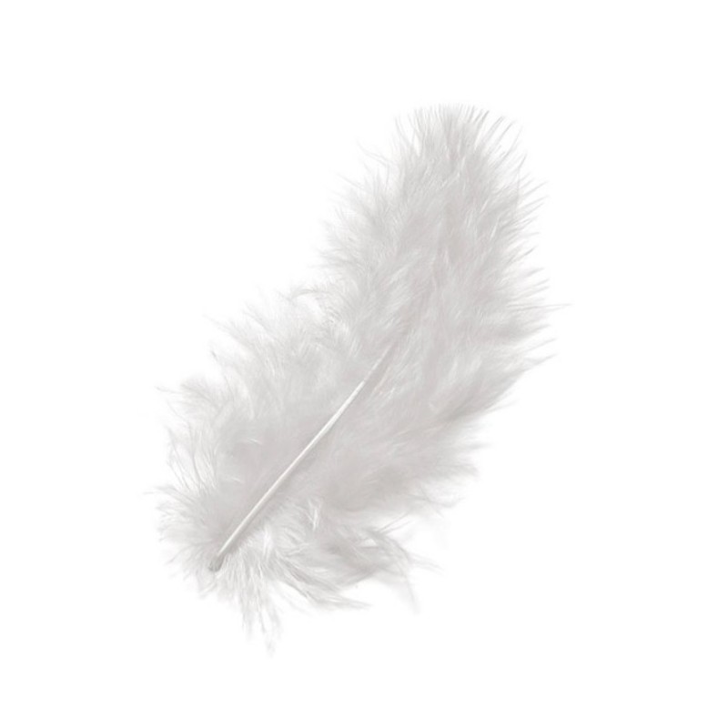 Marabu Federn weiss