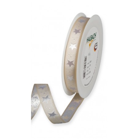 Dekoband Sterne creme
