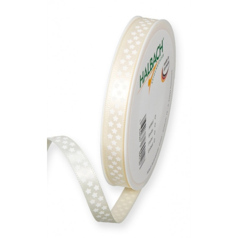 Dekoband Sterne creme