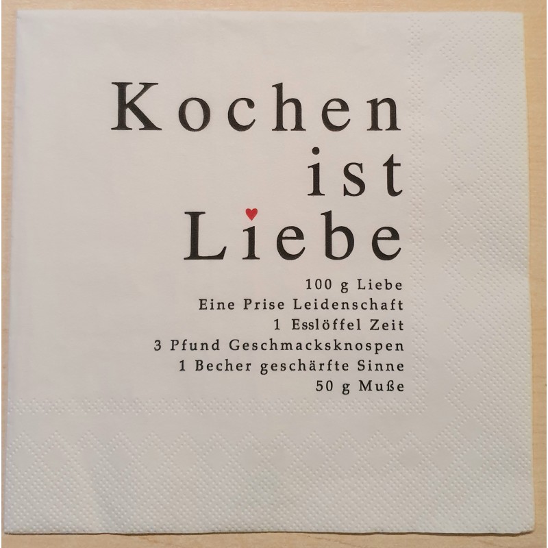 Serviette Kochen.....