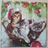 Serviette Katzen