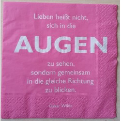 Serviette Augen....