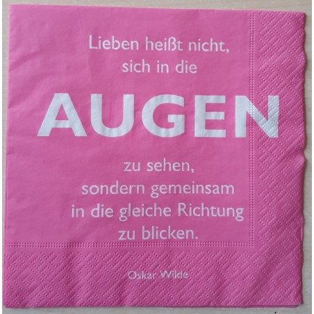 Serviette Augen....