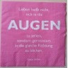 Serviette Augen....