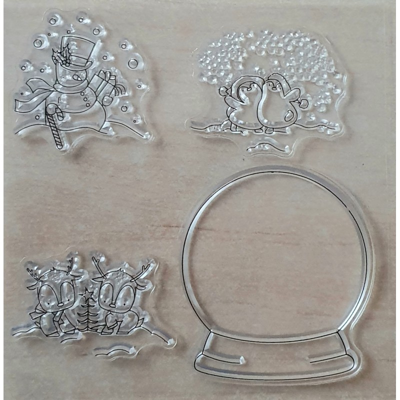 Clear Stamps Schneekugel