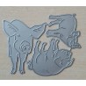 Metall Stanzform Schweine