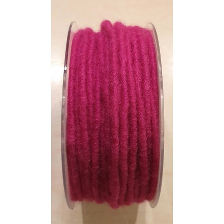 Wollfaden pink mit Draht