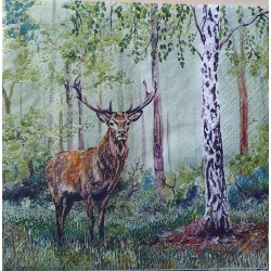 Serviette Hirsch