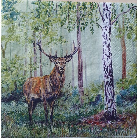 Serviette Hirsch