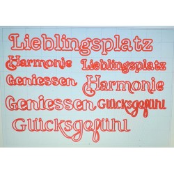 Schablone Lieblingsplatz.....