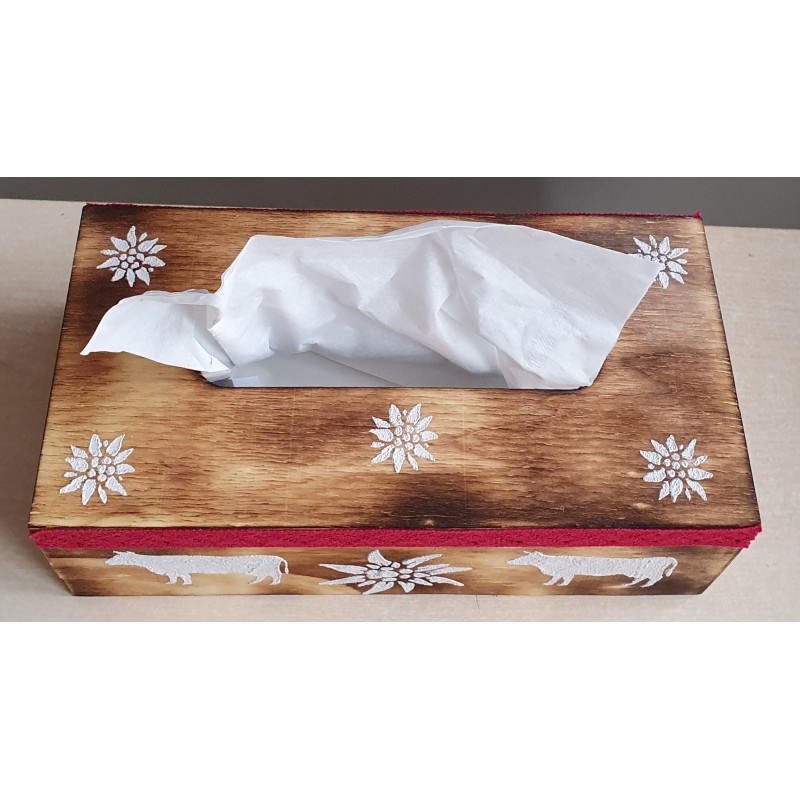 Kleenex Box Kühe rot