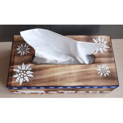 Kleenex Box Alpaufzug blau