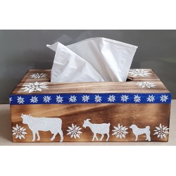 Kleenex Box Alpaufzug blau