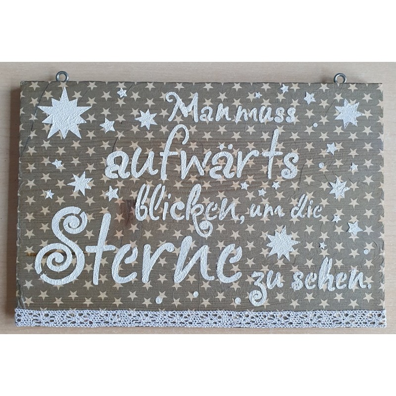 Schild Sterne....