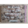 Schild Glück....