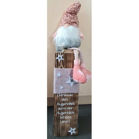 Balken mit Wichtel rosa