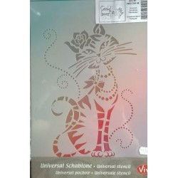 Schablone A4 Katze