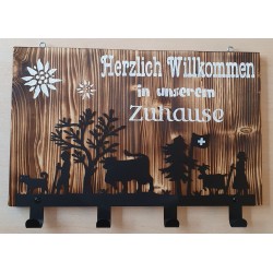 Garderobe Alpaufzug natur Herzlich....