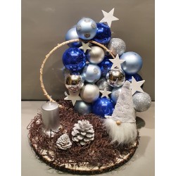 Weihnachtsdeko Wichtel blau