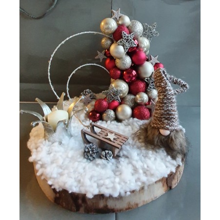 Weihnachtsdeko Wichtel rot